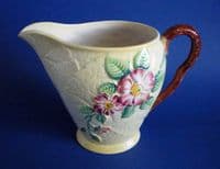 Large Vintage Carlton Ware Yellow 'Wild Rose' Jug c1939