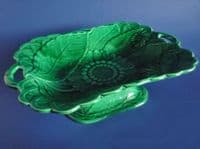 Large Wedgwood Green Majolica 'Sunflower' Comport c1866 (Sold)