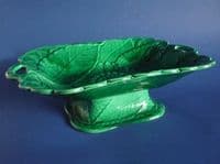 Large Wedgwood Green Majolica 'Sunflower' Comport c1866 (Sold)