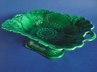 Large Wedgwood Green Majolica 'Sunflower' Comport c1866 (Sold)