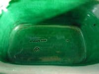 Large Wedgwood Green Majolica 'Sunflower' Comport c1869 (Sold)