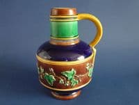 Large Wedgwood Majolica 'Ivy Leaf' Aesthetic Movement Jug c1870