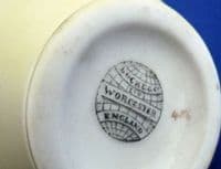 Locke's Worcester Porcelain 'Blue Tit' Blush Ivory Jug c1900