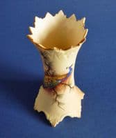 Locke's Worcester Porcelain 'Peacock' Blush Ivory Vase c1900 (Sold)