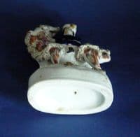 Lovely 19th Century Staffordshire Pottery Figure 'Princess Victoria & Billy the Goat' c1850 (Sold)