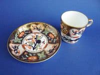 Lovely Antique Davenport Porcelain 'Imari' Pattern Cup and Saucer c1880 #1