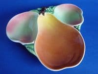 Lovely Carlton Ware Apple and Pear Trefoil Dish c1955
