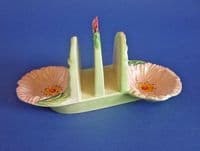 Lovely Carlton Ware Green 'Poppy' Toast Rack c1940