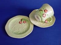 Lovely Carlton Ware Green 'Primula' Trio c1939
