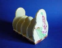Carlton Ware Yellow 'Foxglove' Toast Rack c1939