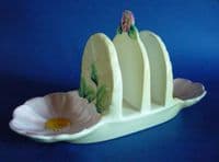 Lovely Carlton Ware Yellow 'Wild Rose' Toast Rack c1938