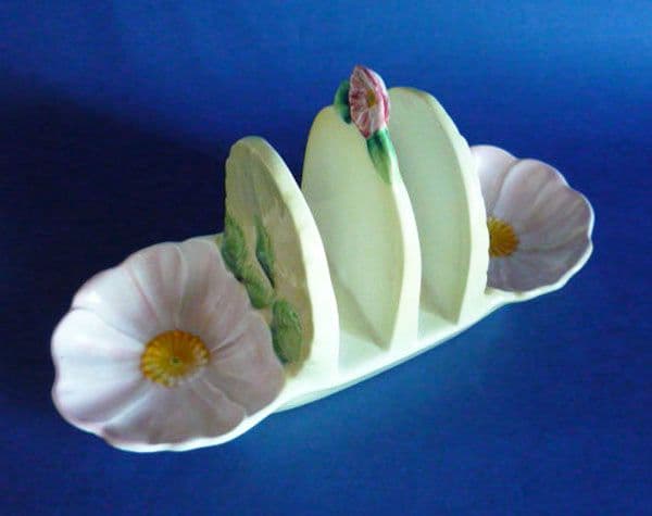 Lovely Carlton Ware Yellow Wild Rose Toast Rack c1938