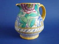 Lovely Charlotte Rhead Crown Ducal 'Persian Rose' Flower Jug c1935 - Pattern 4040 (Sold)