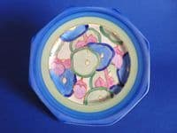Lovely Clarice Cliff Bizarre 'Blue Chintz' Octagonal Plate c1932