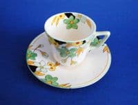 Lovely Crown Ducal 'Linden' Coffee Cup and Saucer c1935 #1 (Sold)
