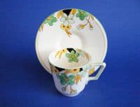 Lovely Crown Ducal 'Linden' Coffee Cup and Saucer c1935 #2 (Sold)