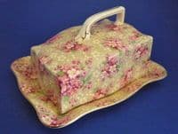 Lovely Crown Ducal 'Priscilla' Chintz Art Deco Cheese Dish c1925