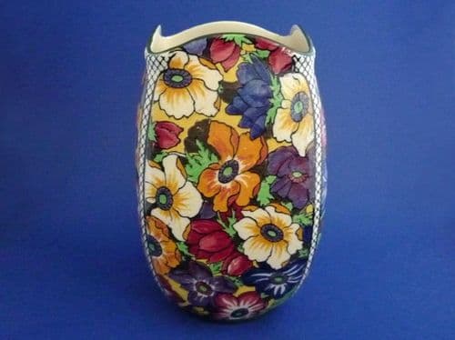 Lovely Royal Doulton 'Anemones B' Series D5856 Art Deco Vase c1939 (Sold)