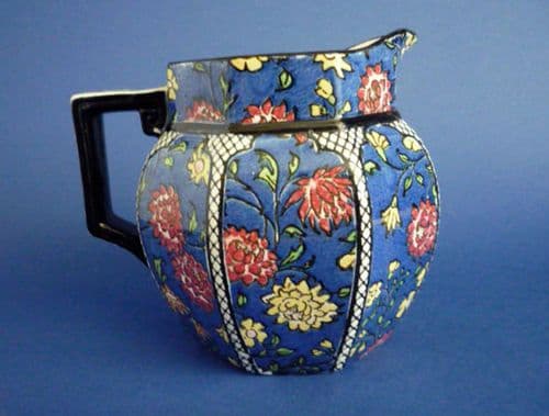 Lovely Royal Doulton 'Persian Anemone' Series Art Deco Octagon Jug c1920
