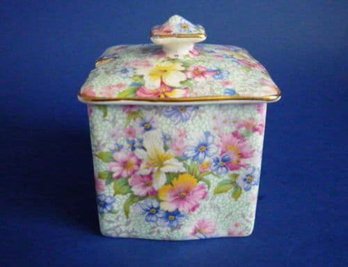 Lovely Royal Winton 'Marion' Chintz Ascot Jam Pot and Lid c1951 (Sold)