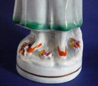 Lovely Victorian Staffordshire Pottery Figure 'Laundry Girl' c1870