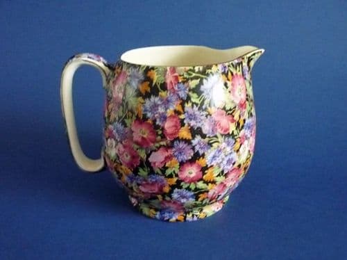 Lovely Vintage Grimwades Royal Winton 'Majestic' Chintz Globe Jug c1938