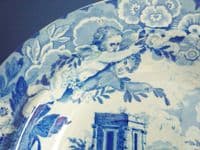 Marked Don Pottery 'Named Italian Views - Tomb of Theron at Aggrigentum' Pearlware Soup Plate c1820 #2