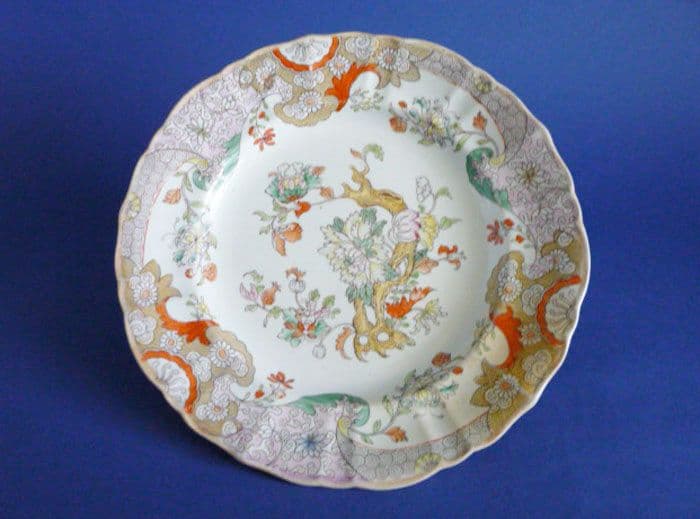 Mason s Patent Ironstone China Tree Peony Dinner Plate with