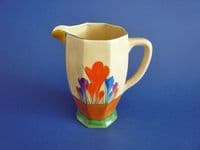Medium Clarice Cliff Bizarre Autumn 'Crocus' Athens Jug c1930 (Sold)