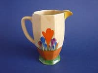 Medium Clarice Cliff Bizarre Autumn 'Crocus' Athens Jug c1930 (Sold)