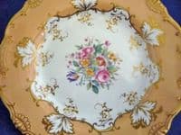 Minton Hand Painted Floral Cabinet Plate by B Smith c1915