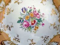 Minton Hand Painted Floral Cabinet Plate by B Smith c1915