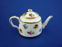 Minton 'Rose, Pansy and Forget-me-not' Miniature Teapot c1900 (Sold)