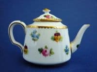Minton 'Rose, Pansy and Forget-me-not' Miniature Teapot c1900 (Sold)