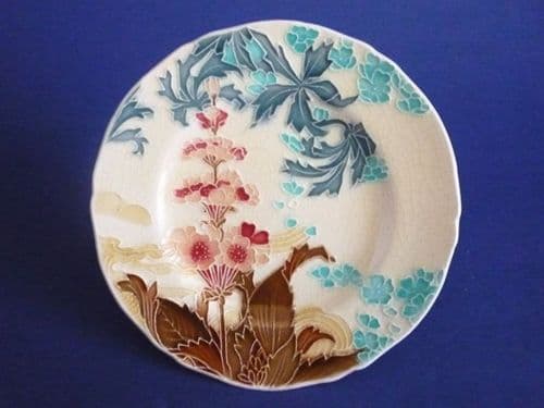Minton Secessionist Ware 'Candelabra Primula' Plate c1904 (Sold)