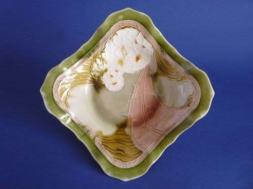 Minton Secessionist Ware 'Wild Rose' Square Dish c1906