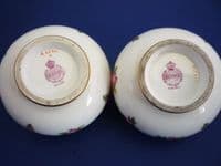 Pair of Minton 'Pink Roses' Posy Vases c1915 (Sold)