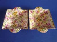 Pair of Royal Winton 'Estelle' Chintz Art Deco Dishes c1952 (Sold)