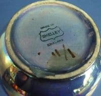 Pair of Shelley Blue Lustre Ware Vases c1920