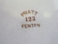 Prattware 'A Fix' Magenta Plate c1850