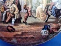 Prattware 'The Village Wedding' Pot Lid c1860