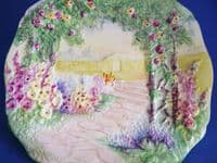 Pretty Grimwade's Royal Winton 'Trellis Rose Garden' Plate c1938 (Sold)