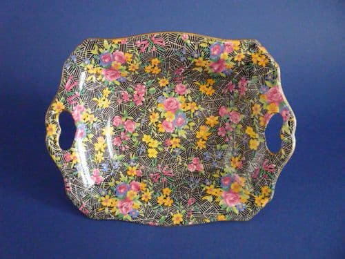 Pretty Grimwades Royal Winton 'Cromer' Chintz Art Deco Dish c1938