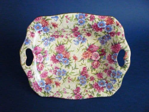 Pretty Grimwades Royal Winton 'Mayfair' Chintz Art Deco Dish c1951