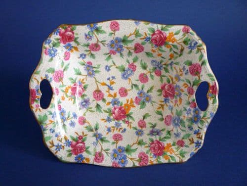 Pretty Grimwades Royal Winton 'Old Cottage Chintz' Art Deco Dish c1945