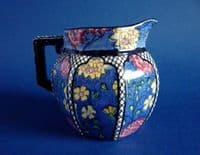 Pretty Royal Doulton 'Persian Anemone' Series Art Deco Octagon Jug c1920
