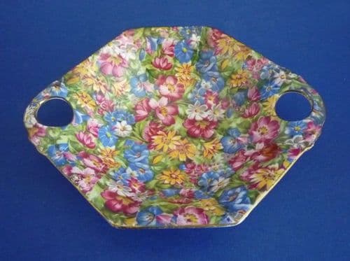 Pretty Royal Winton 'Joyce-Lynn' Chintz Art Deco Dish c1950