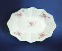 Pretty Shelley Fine Bone China 'Pink Roses' Dish c1945