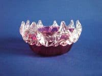 Pretty Victorian Cranberry Glass Bowl with Applied Decoration c1880
