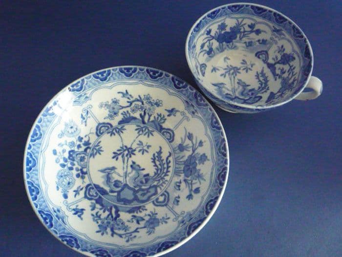 Rare Antique Spode Japan Pattern Tea Cup and Saucer c1820